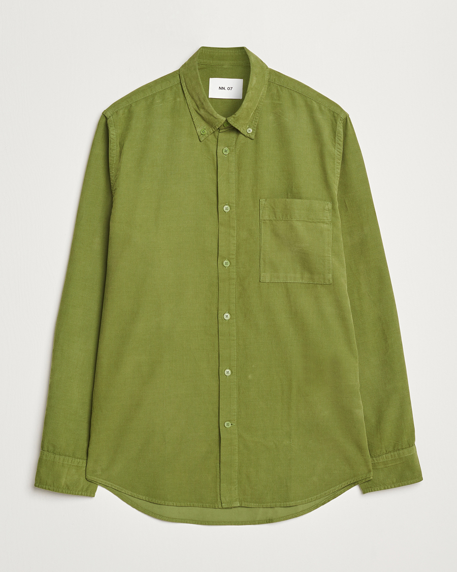 Heren | Overhemden | NN07 | Arne Baby Cord Shirt Cedar Green