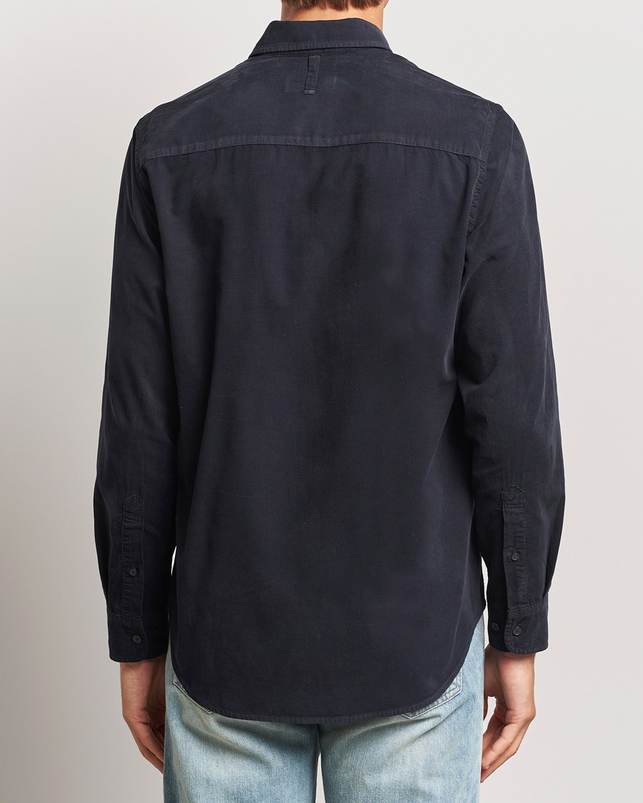 Heren | Overhemden | NN07 | Arne Baby Cord Shirt Black