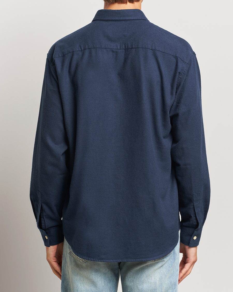 Heren | Overhemden | NN07 | Deon Flannel Checked Shirt Navy Blue