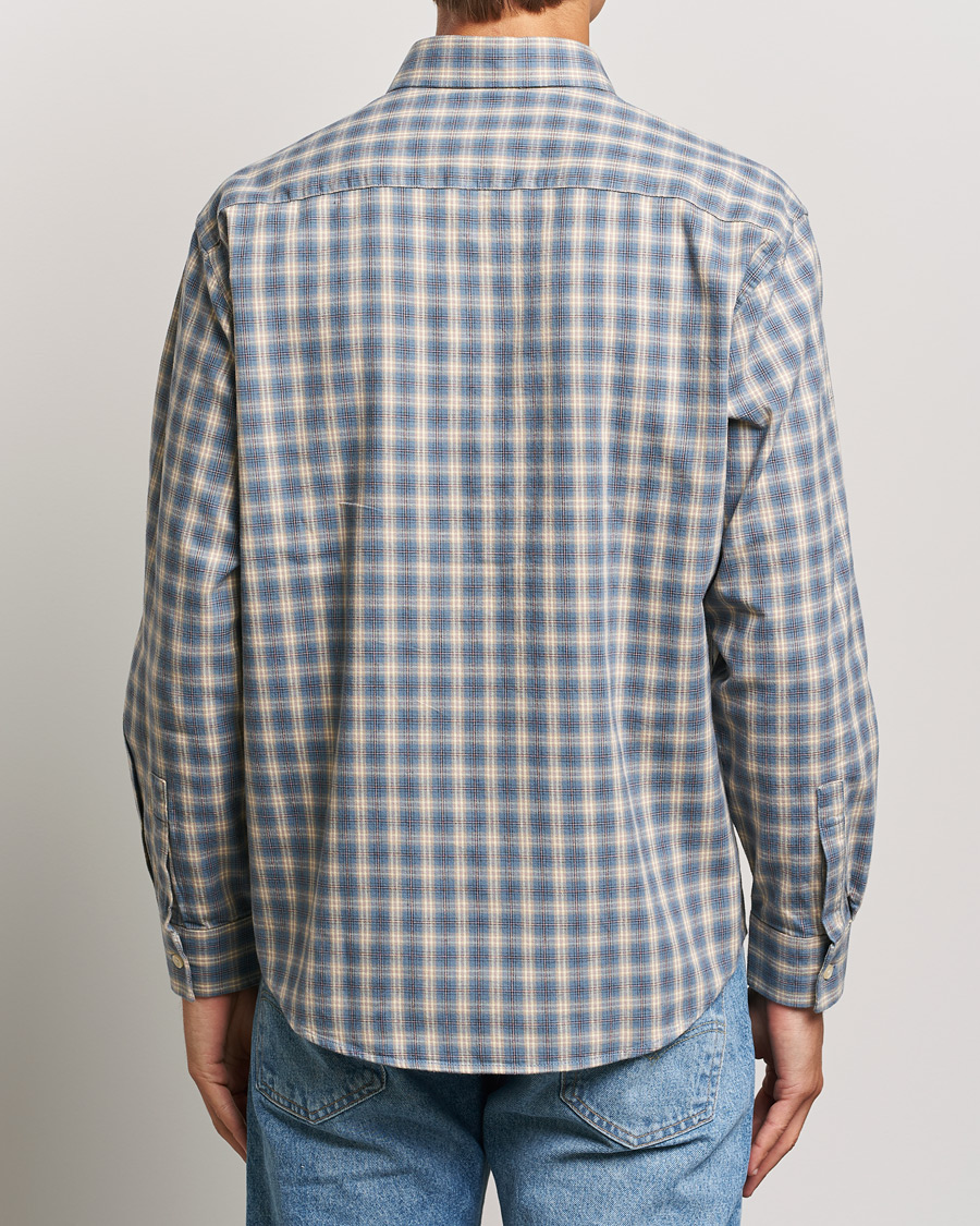 Heren | Overhemden | NN07 | Deon Flannel Checked Shirt Blue