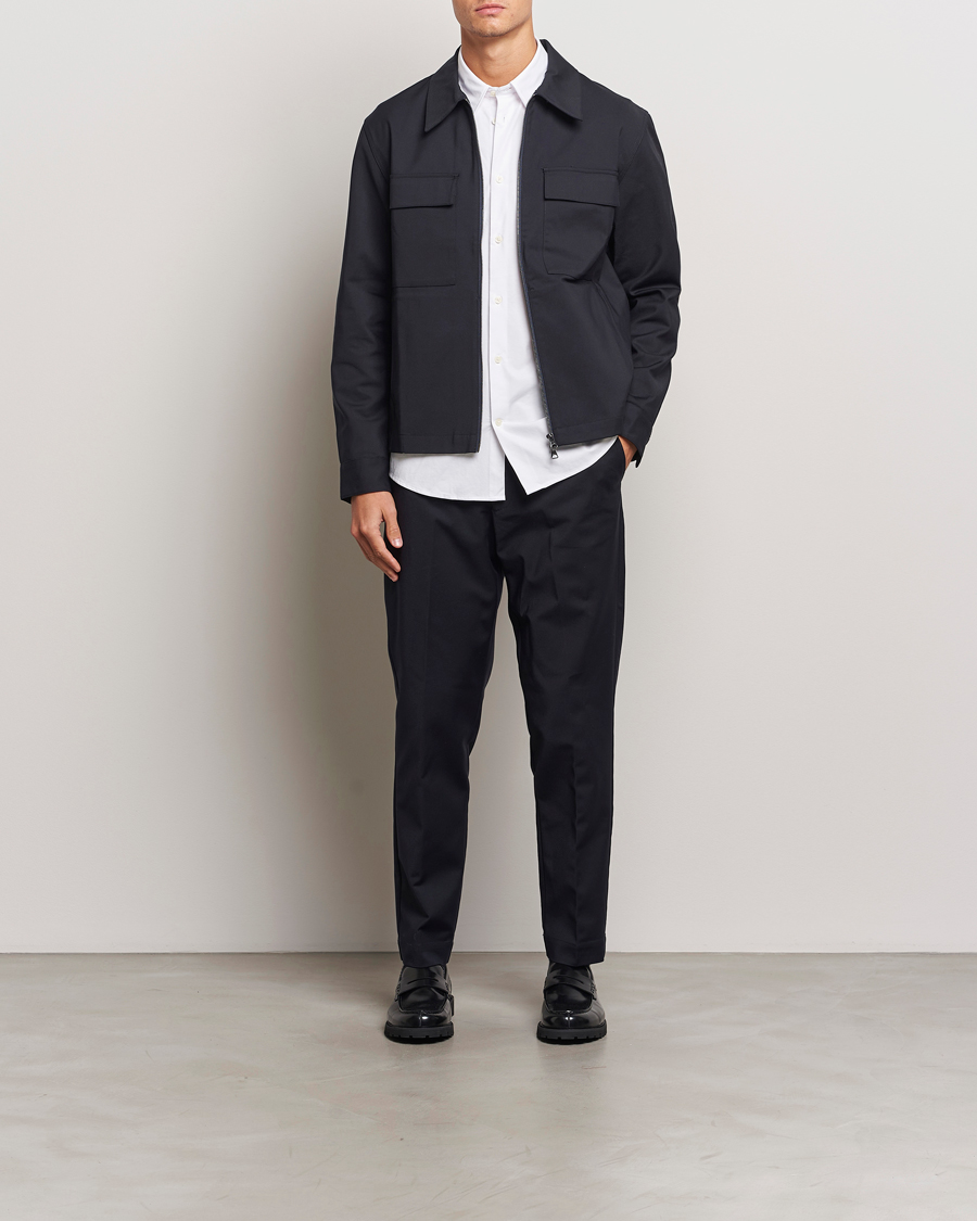 Heren | Overhemden | NN07 | Alban Overshirt Navy Blue
