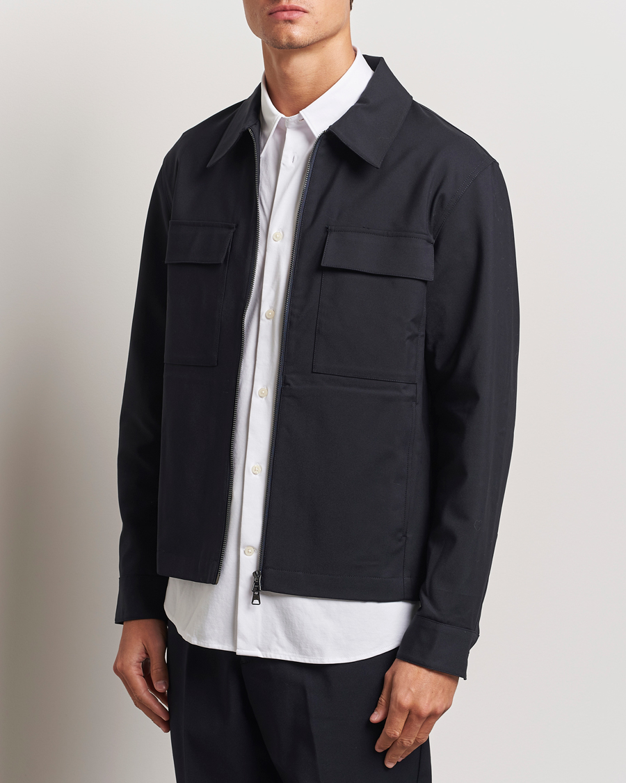 Heren | Overhemden | NN07 | Alban Overshirt Navy Blue
