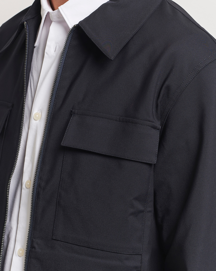 Heren | Overhemden | NN07 | Alban Overshirt Navy Blue