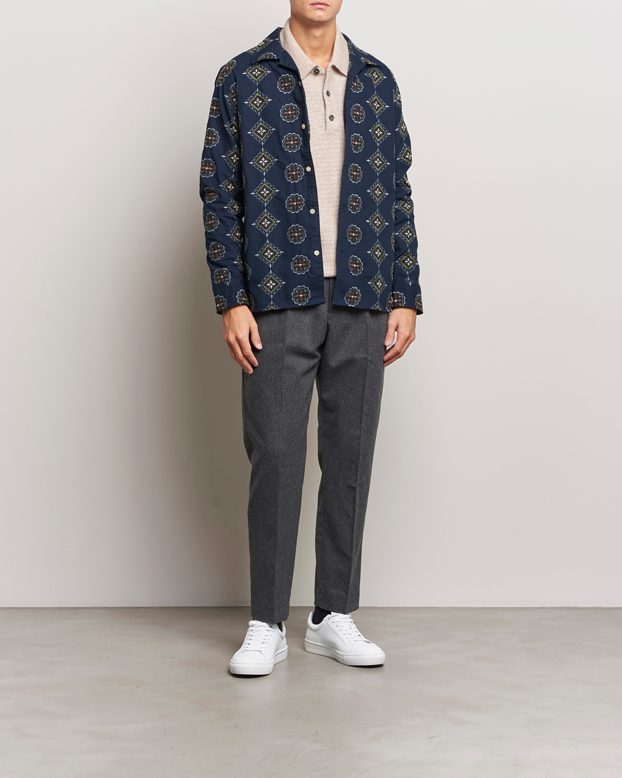Heren | Broeken | NN07 | Bill Wool Pleated Trousers Grey Melange