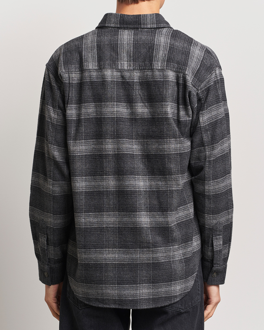 Heren | Overhemden | NN07 | Adwin Checked Flannel Overshirt Black/Grey
