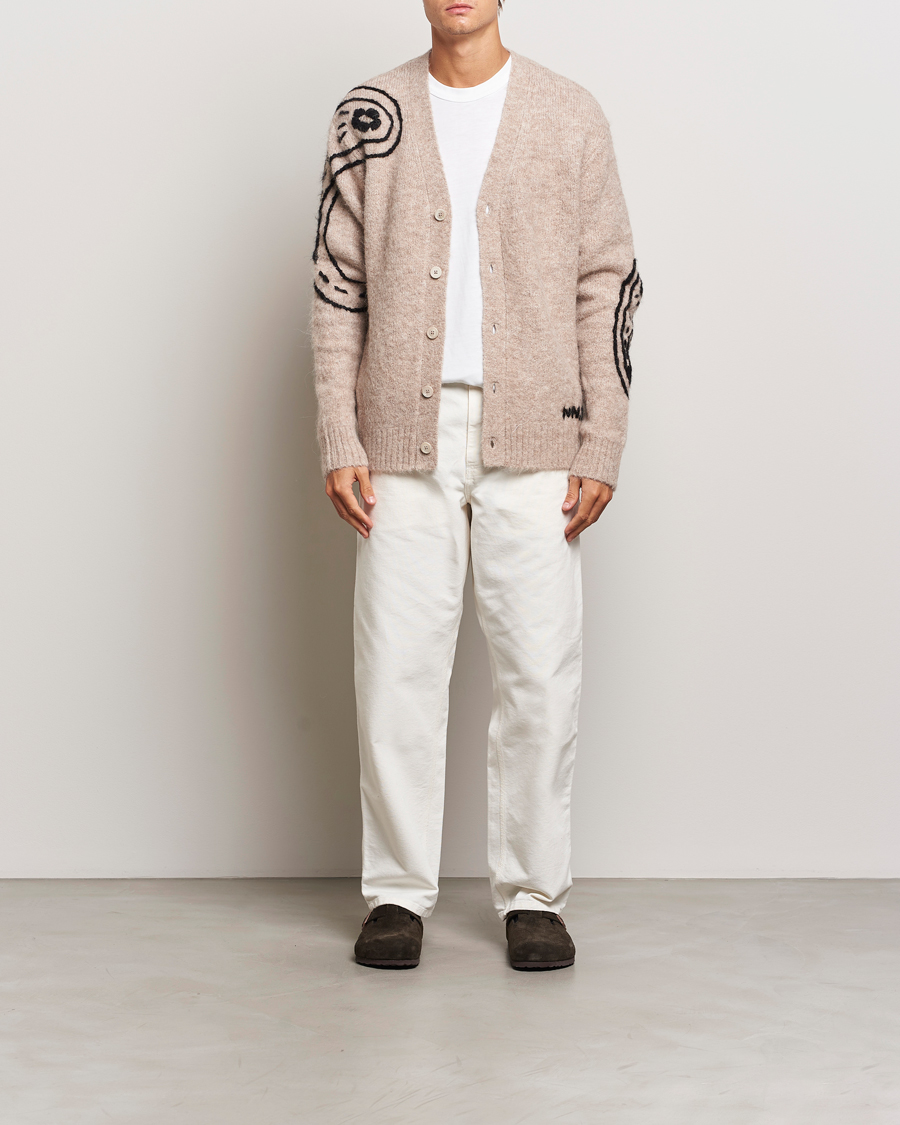 Heren | Truien | NN07 | Kyle Alpaca Wool Cardigan Greige