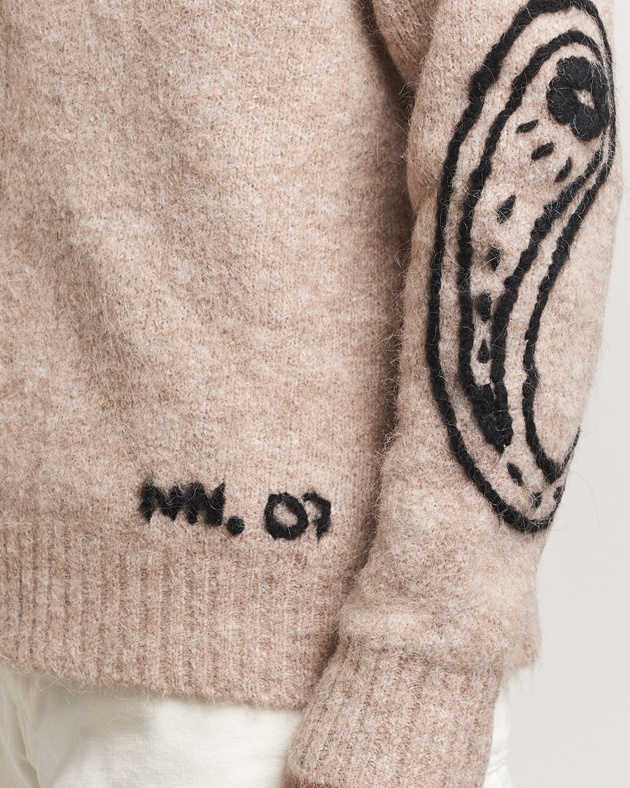 Heren | Truien | NN07 | Kyle Alpaca Wool Cardigan Greige