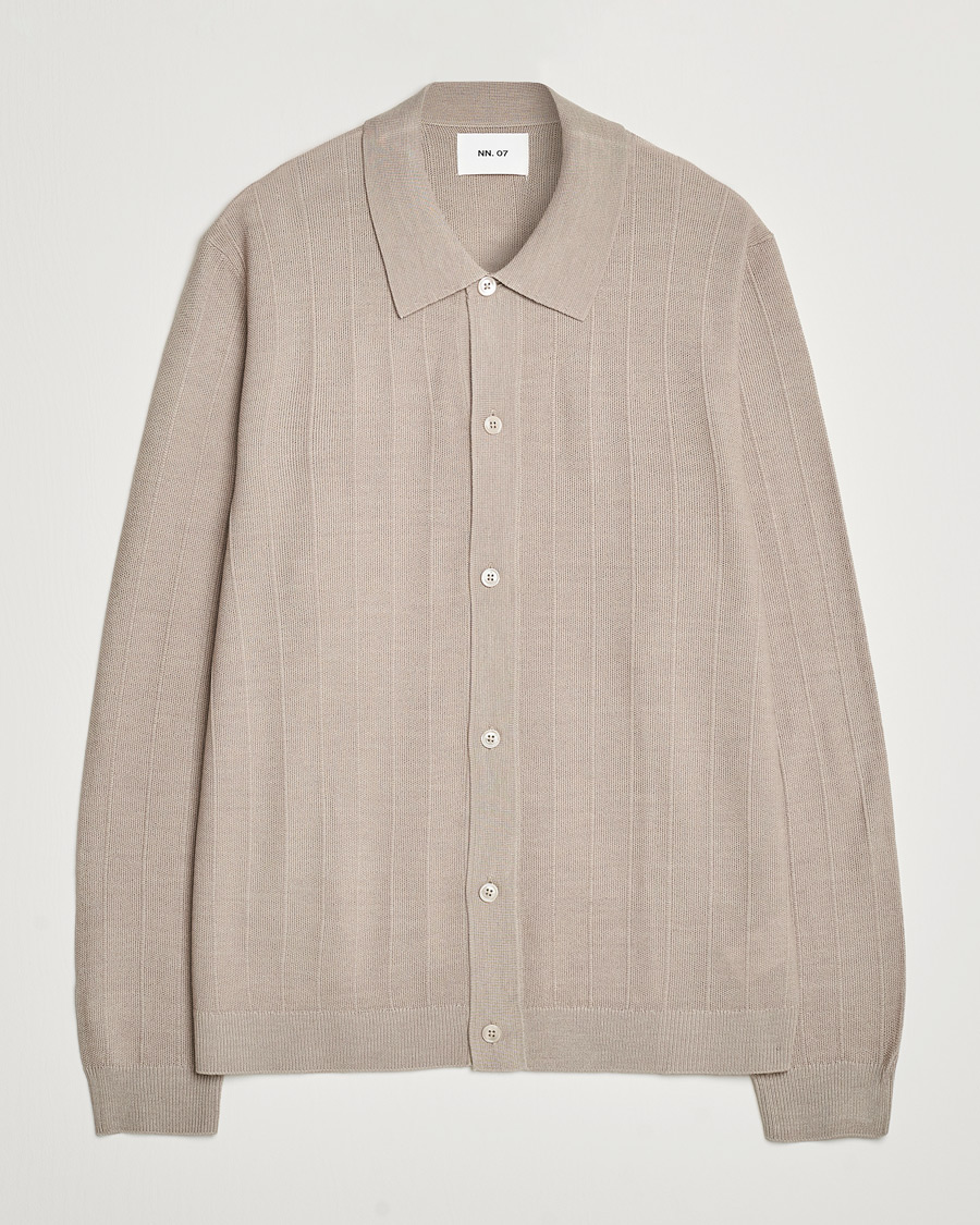 Heren | Truien | NN07 | Thor Knitted Cardigan Greige