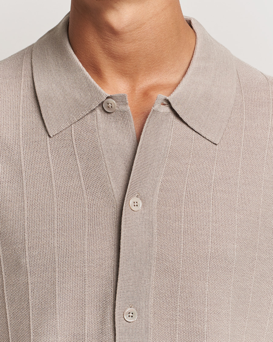 Heren | Truien | NN07 | Thor Knitted Cardigan Greige
