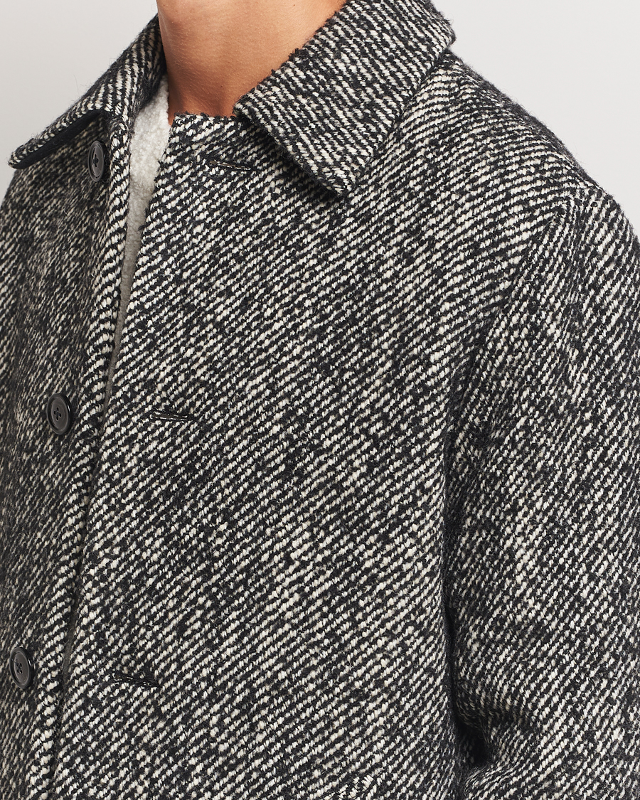 Heren | Jassen | NN07 | Franco Herringbone Coat Black