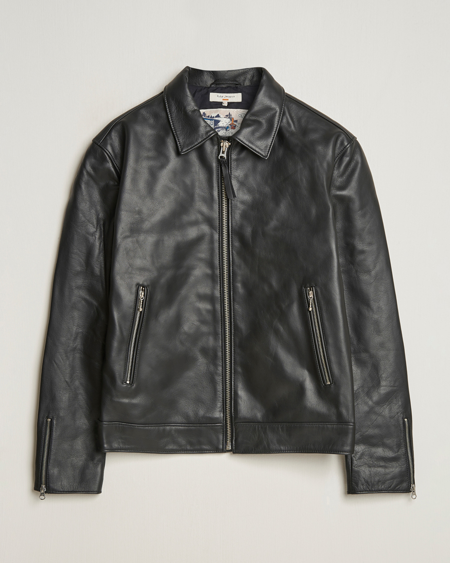 Heren | Jassen | Nudie Jeans | Eddy Rider Leather Jacket Black