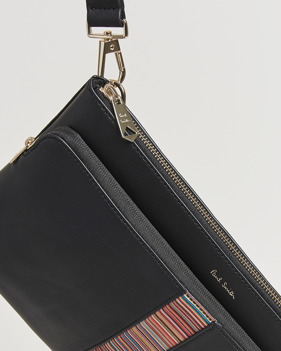 Heren | Paul Smith Leather Stripe Document Case Black | Paul Smith | Leather Stripe Document Case Black