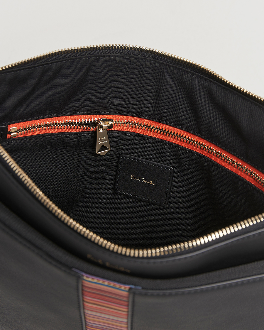 Heren | Paul Smith Leather Stripe Document Case Black | Paul Smith | Leather Stripe Document Case Black