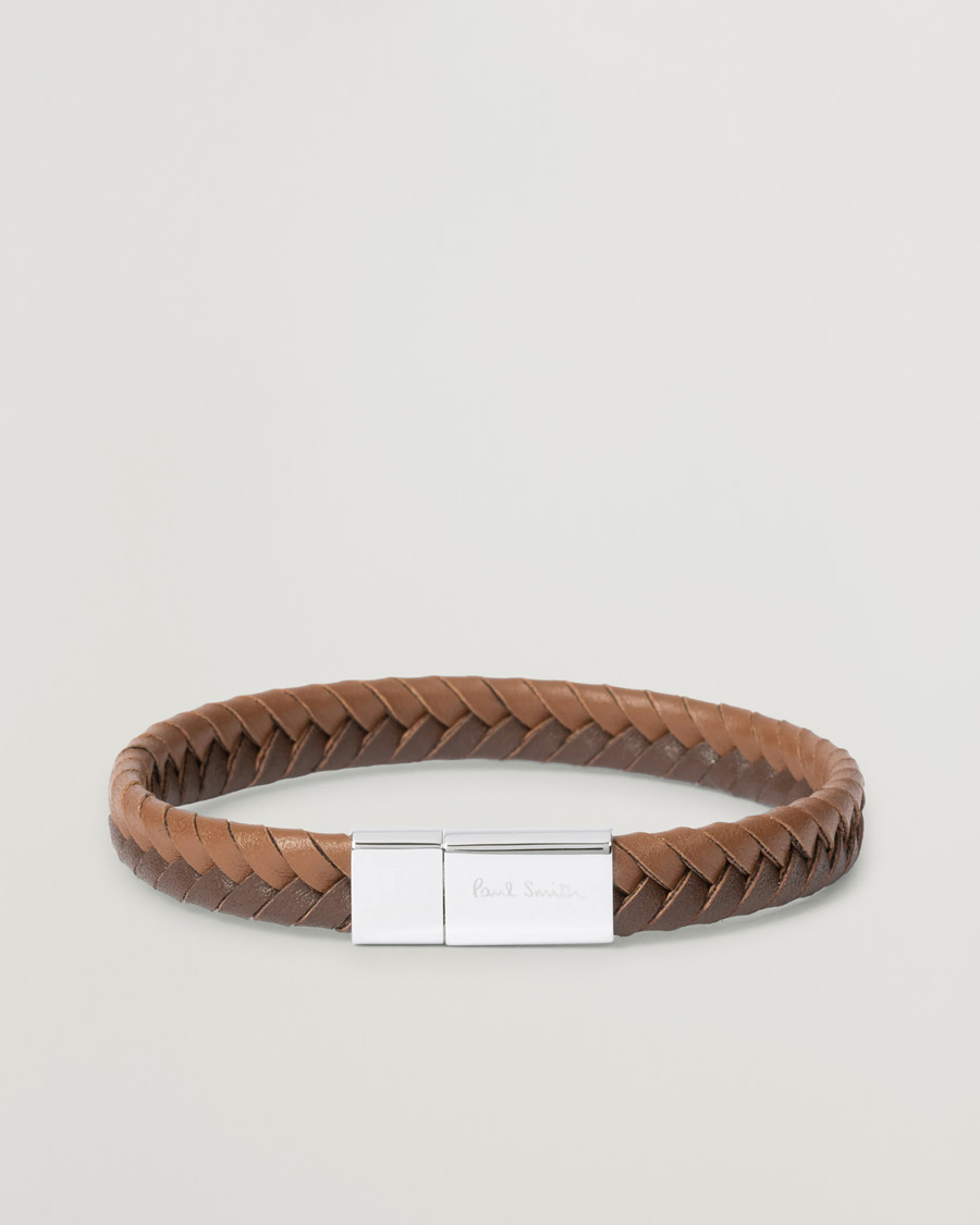 Heren | Paul Smith Two Tone Leather Bracelet Brown | Paul Smith | Two Tone Leather Bracelet Brown