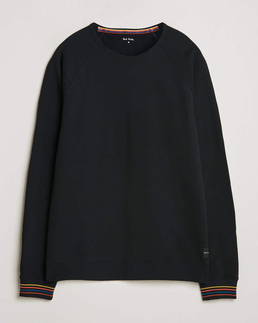 Heren | Truien | Paul Smith | Artist Rib Crew Neck Sweatshirt Black