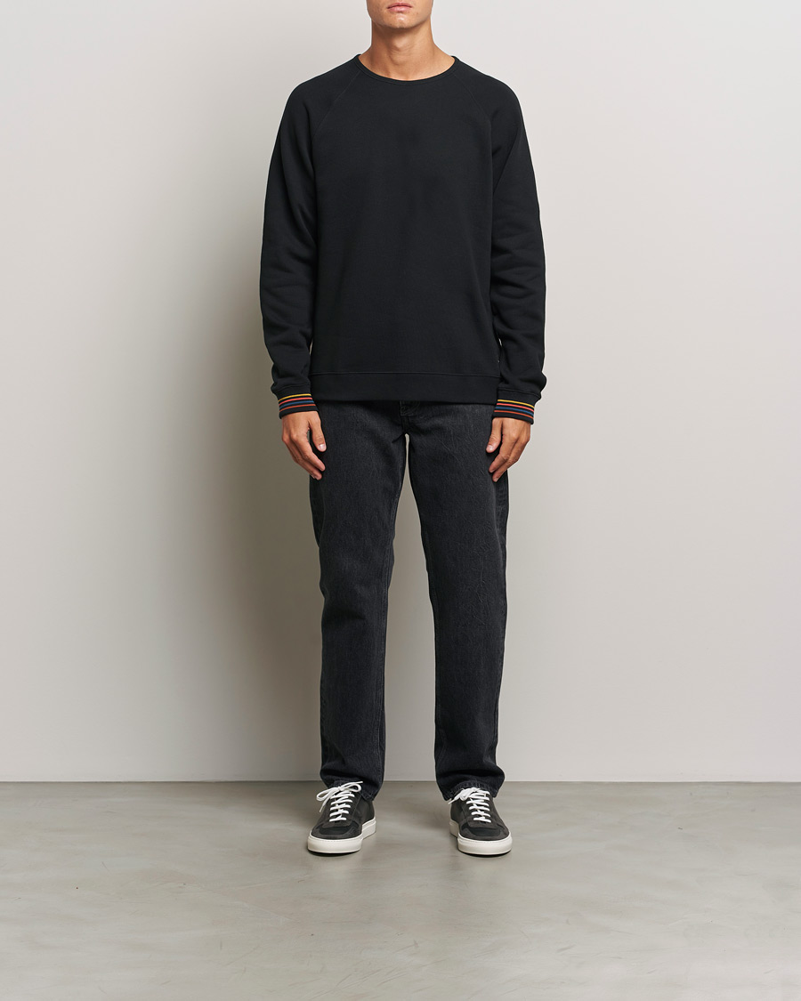 Heren | Truien | Paul Smith | Artist Rib Crew Neck Sweatshirt Black