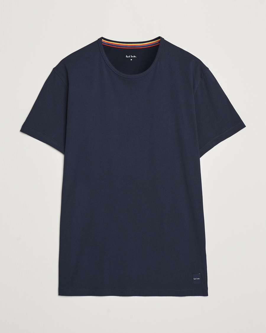 Heren | T-shirts | Paul Smith | Artist Rib Crew Neck T-Shirt Navy