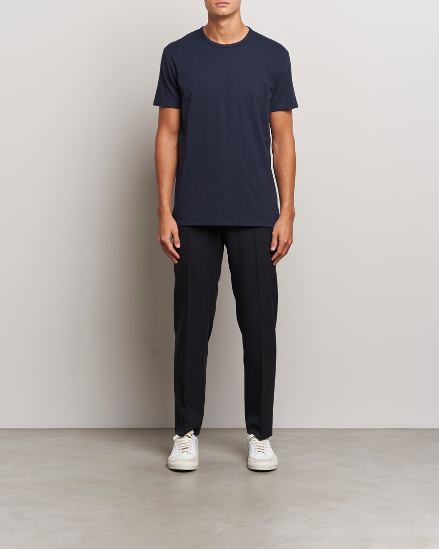 Heren | T-shirts | Paul Smith | Artist Rib Crew Neck T-Shirt Navy