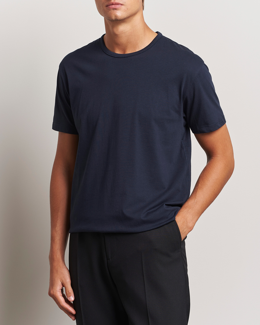 Heren | T-shirts | Paul Smith | Artist Rib Crew Neck T-Shirt Navy