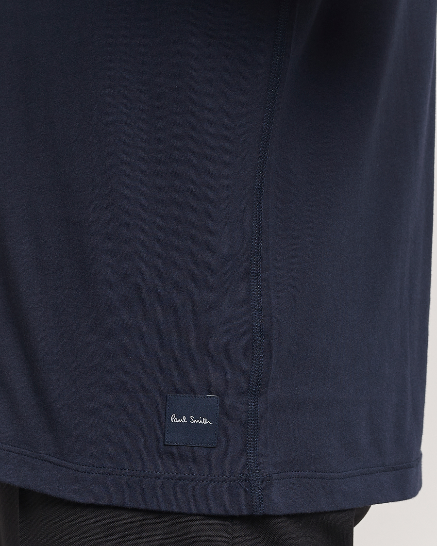 Heren | T-shirts | Paul Smith | Artist Rib Crew Neck T-Shirt Navy