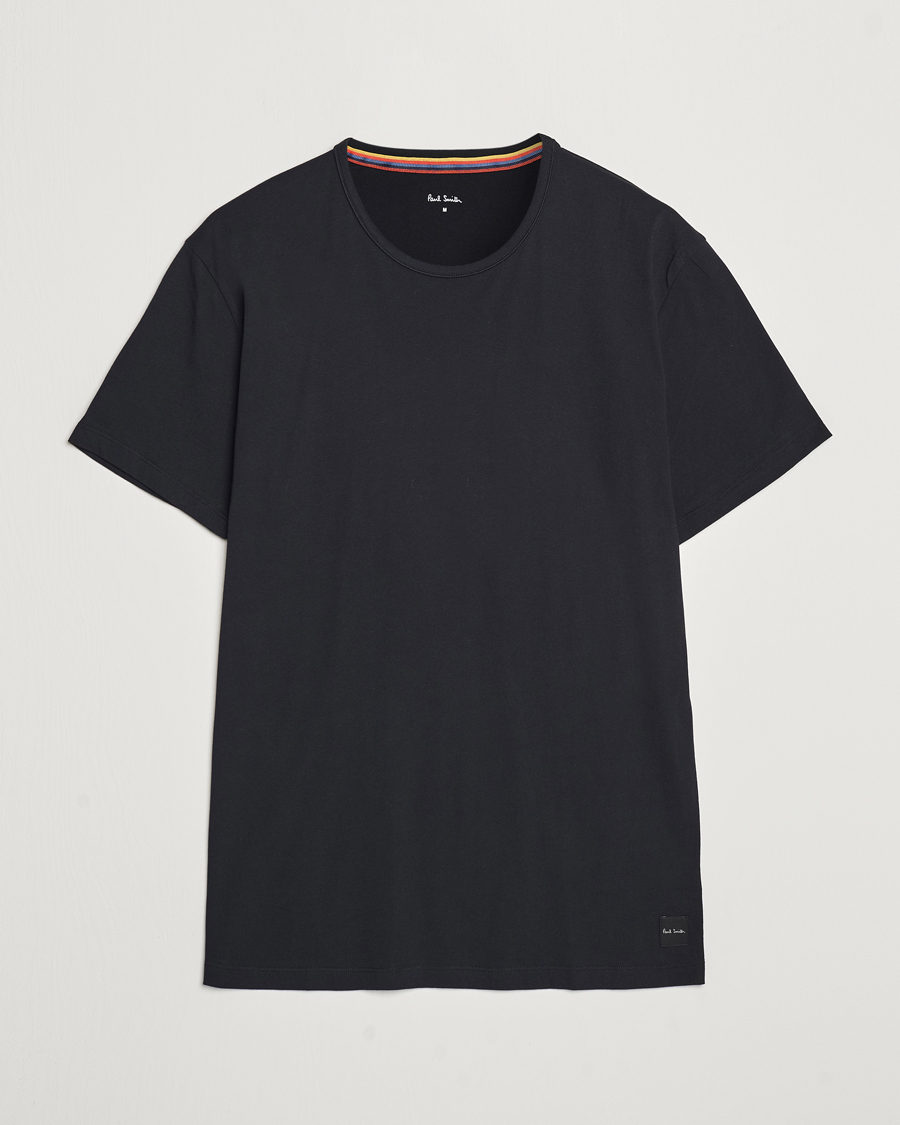 Heren | T-shirts | Paul Smith | Artist Rib Crew Neck T-Shirt Black