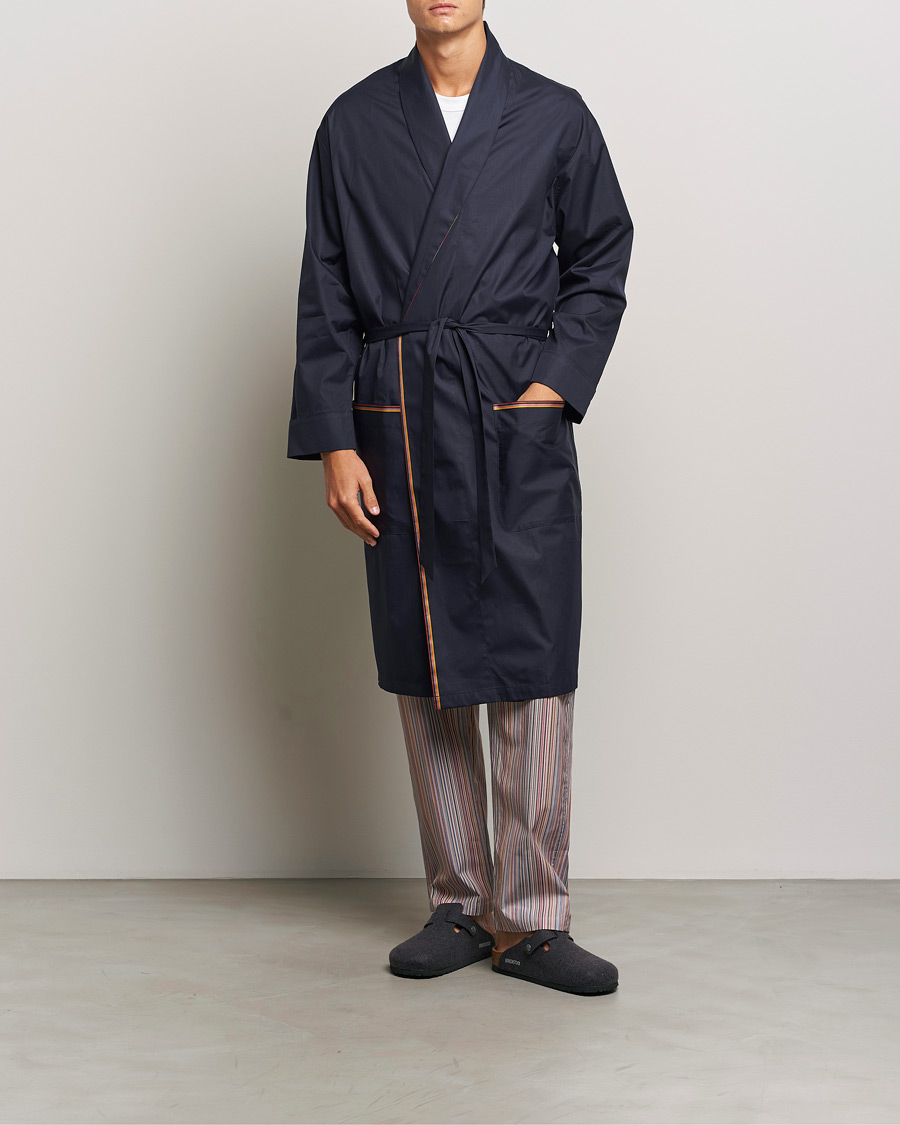 Heren | Paul Smith Stripe Cotton Gown Navy | Paul Smith | Stripe Cotton Gown Navy
