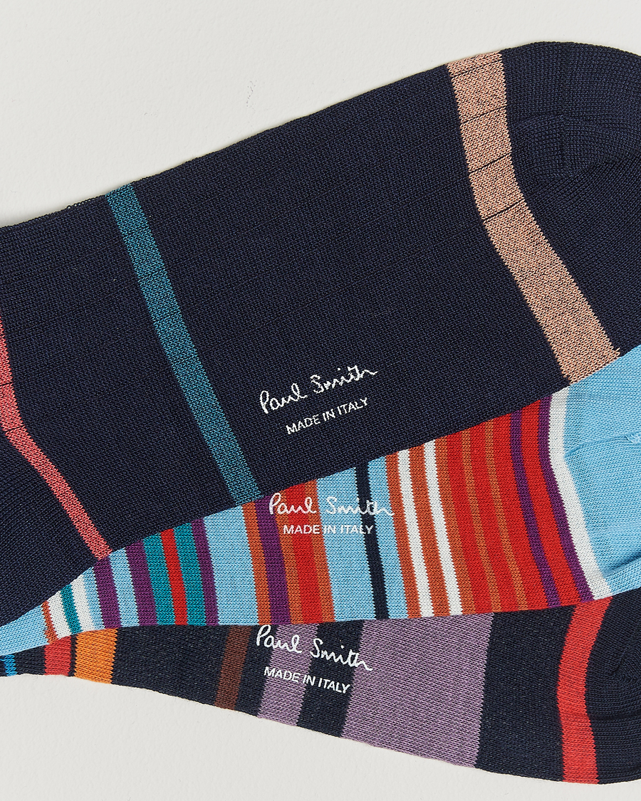 Heren | Ondergoed | Paul Smith | 3-Pack Striped Socks Multi