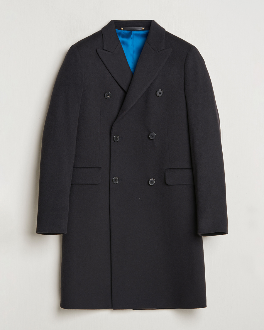 Heren | Jassen | Paul Smith | Wool/Cashmere Double Breasted Coat Black
