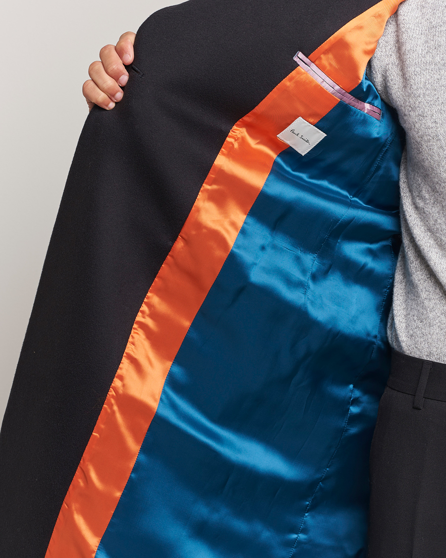 Heren | Jassen | Paul Smith | Wool/Cashmere Double Breasted Coat Black