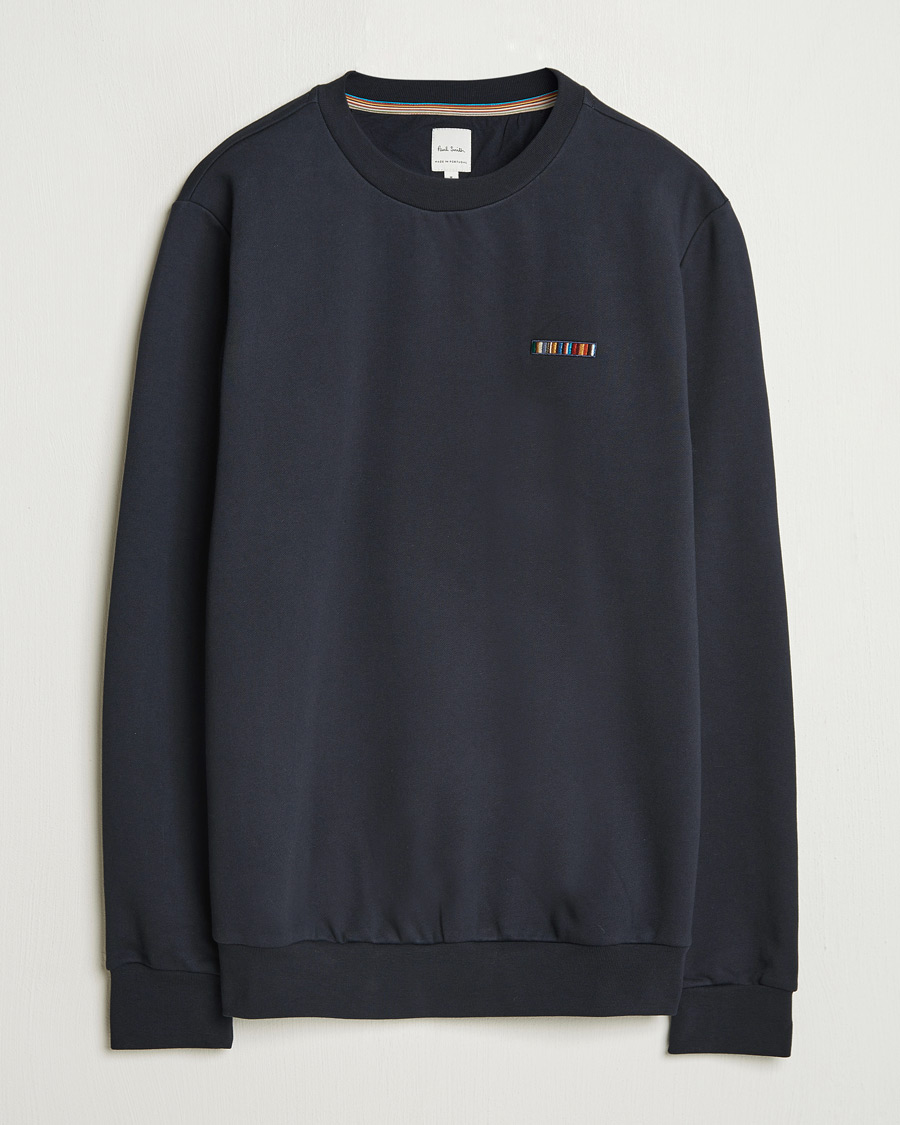 Heren | Truien | Paul Smith | Embroidery Crew Neck Sweatshirt Navy