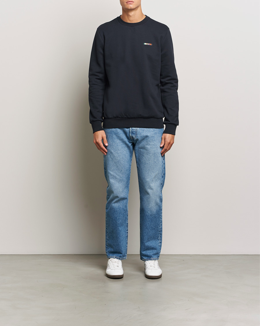 Heren | Truien | Paul Smith | Embroidery Crew Neck Sweatshirt Navy