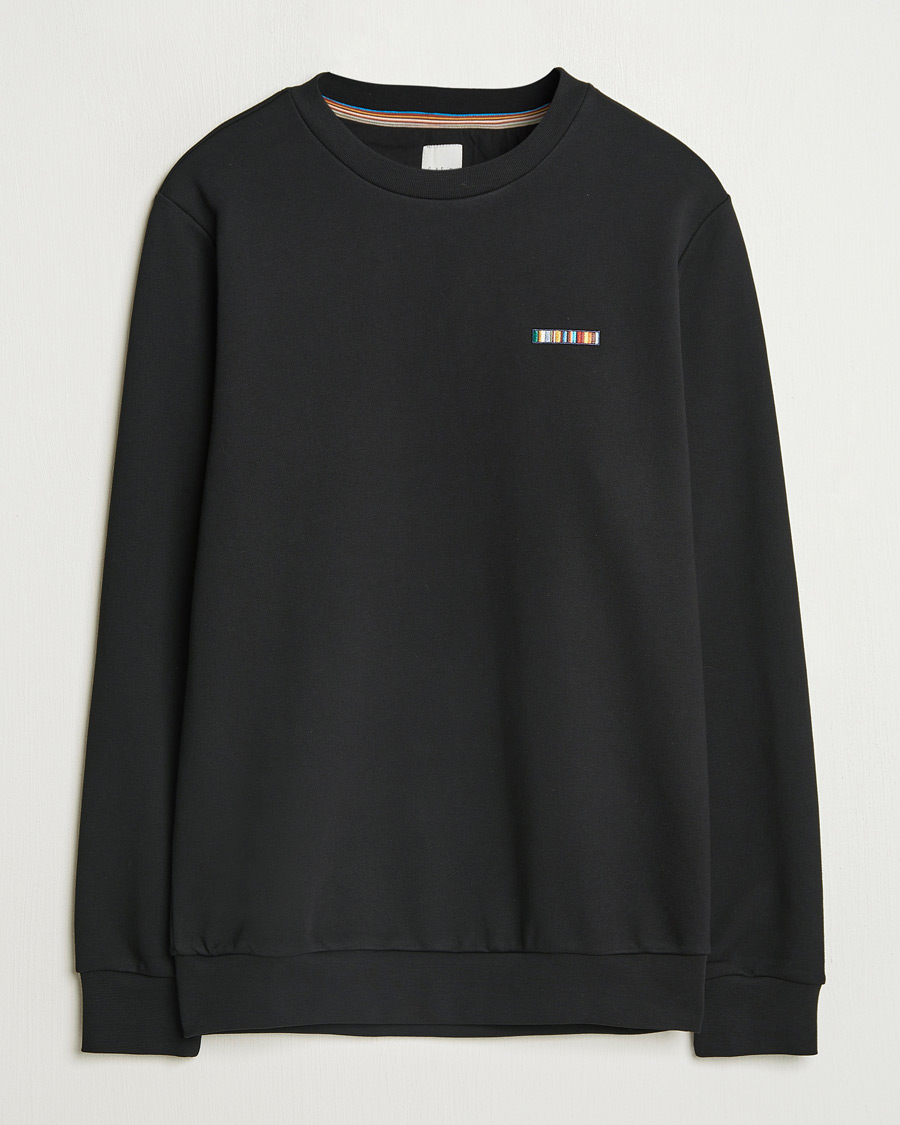 Heren | Truien | Paul Smith | Embroidery Crew Neck Sweatshirt Black