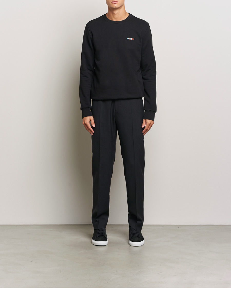 Heren | Truien | Paul Smith | Embroidery Crew Neck Sweatshirt Black