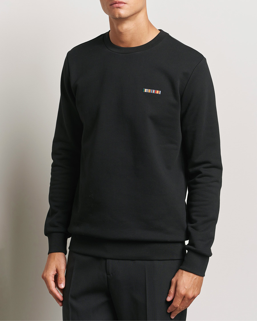 Heren | Truien | Paul Smith | Embroidery Crew Neck Sweatshirt Black