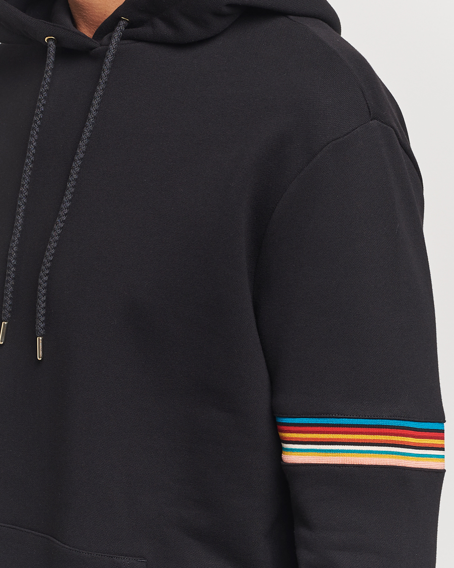 Heren | Truien | Paul Smith | Striped Arm Hoodie Black