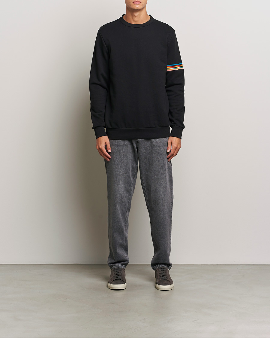 Heren | Truien | Paul Smith | Striped Arm Sweatshirt Black