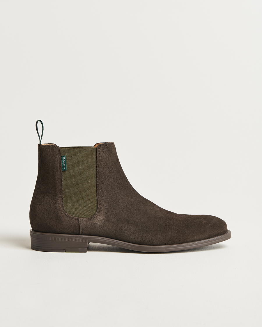 Heren | PS Paul Smith Cedric Suede Chelsea Boot Dark Brown | PS Paul Smith | Cedric Suede Chelsea Boot Dark Brown