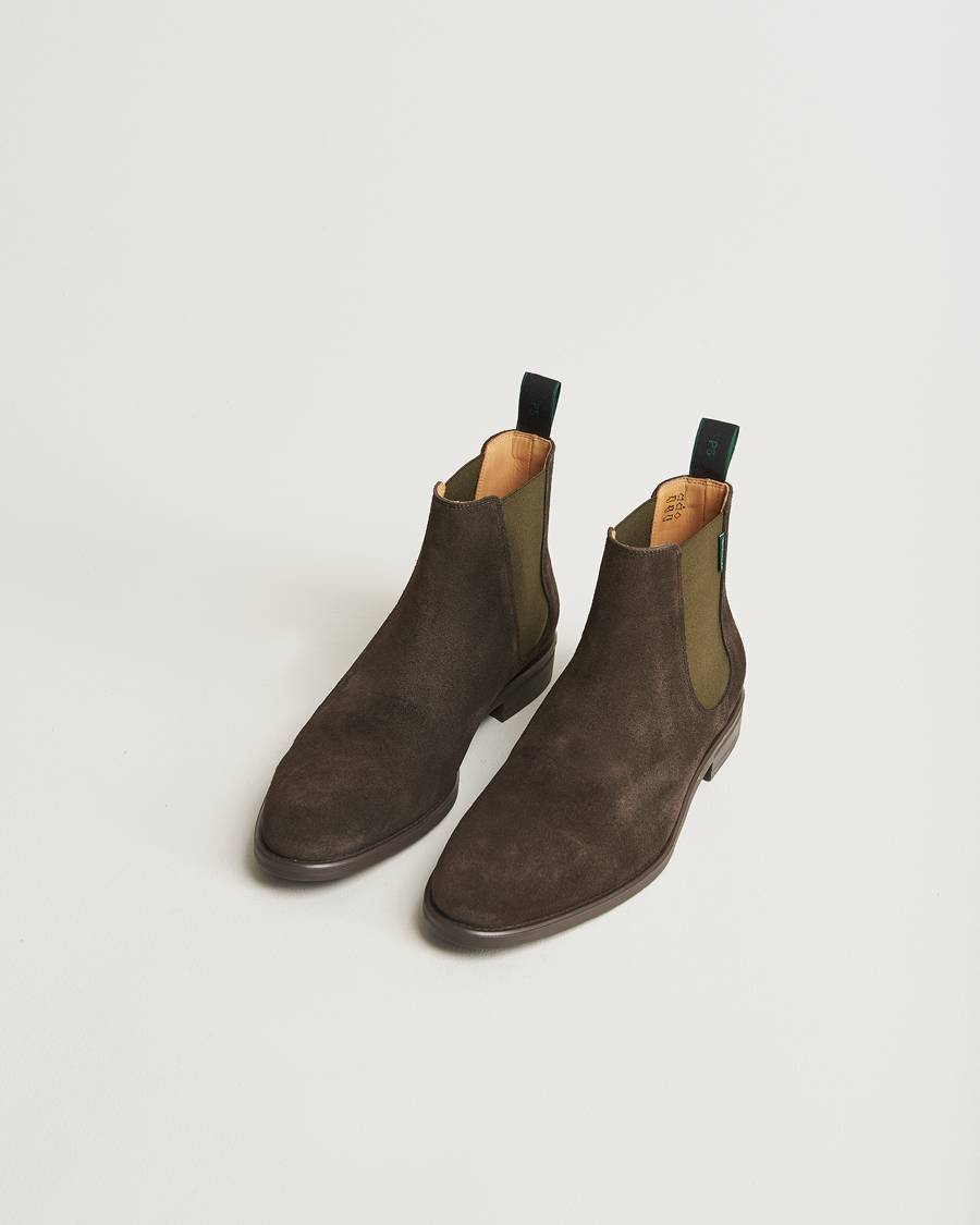 Heren | PS Paul Smith Cedric Suede Chelsea Boot Dark Brown | PS Paul Smith | Cedric Suede Chelsea Boot Dark Brown