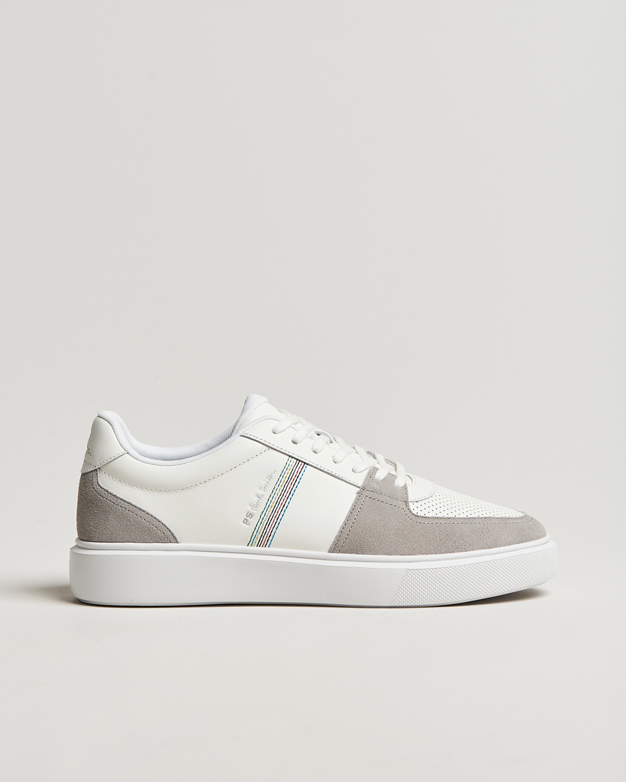 Heren | PS Paul Smith Tyne Two Tone Sneaker White/Beige | PS Paul Smith | Tyne Two Tone Sneaker White/Beige