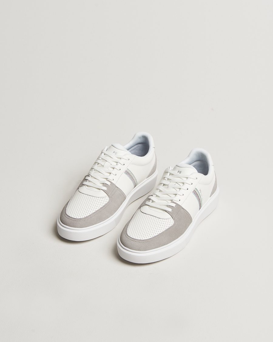 Heren | PS Paul Smith Tyne Two Tone Sneaker White/Beige | PS Paul Smith | Tyne Two Tone Sneaker White/Beige