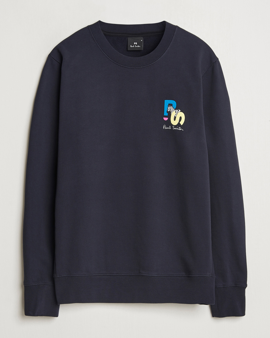 Heren | Truien | PS Paul Smith | PS Zebra Crew Neck Sweatshirt Blue