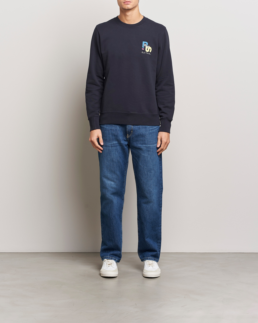 Heren | Truien | PS Paul Smith | PS Zebra Crew Neck Sweatshirt Blue
