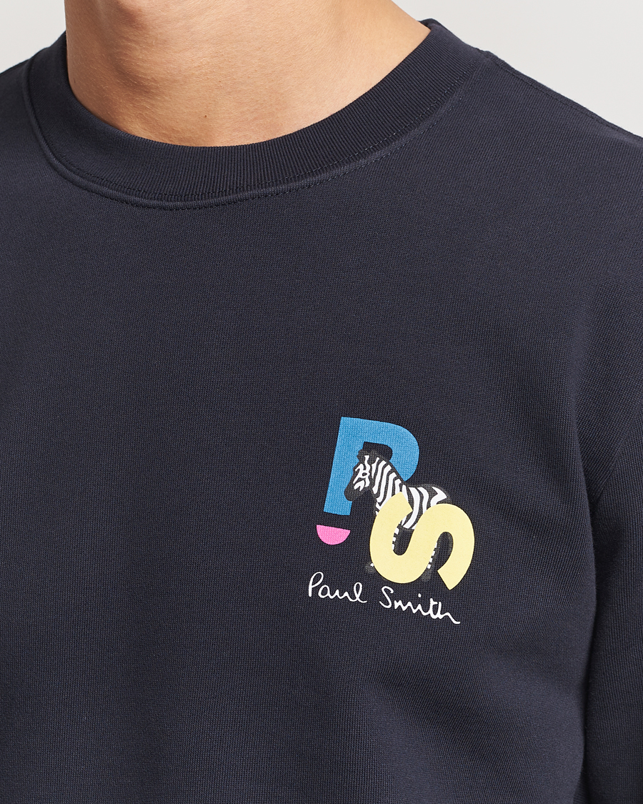 Heren | Truien | PS Paul Smith | PS Zebra Crew Neck Sweatshirt Blue