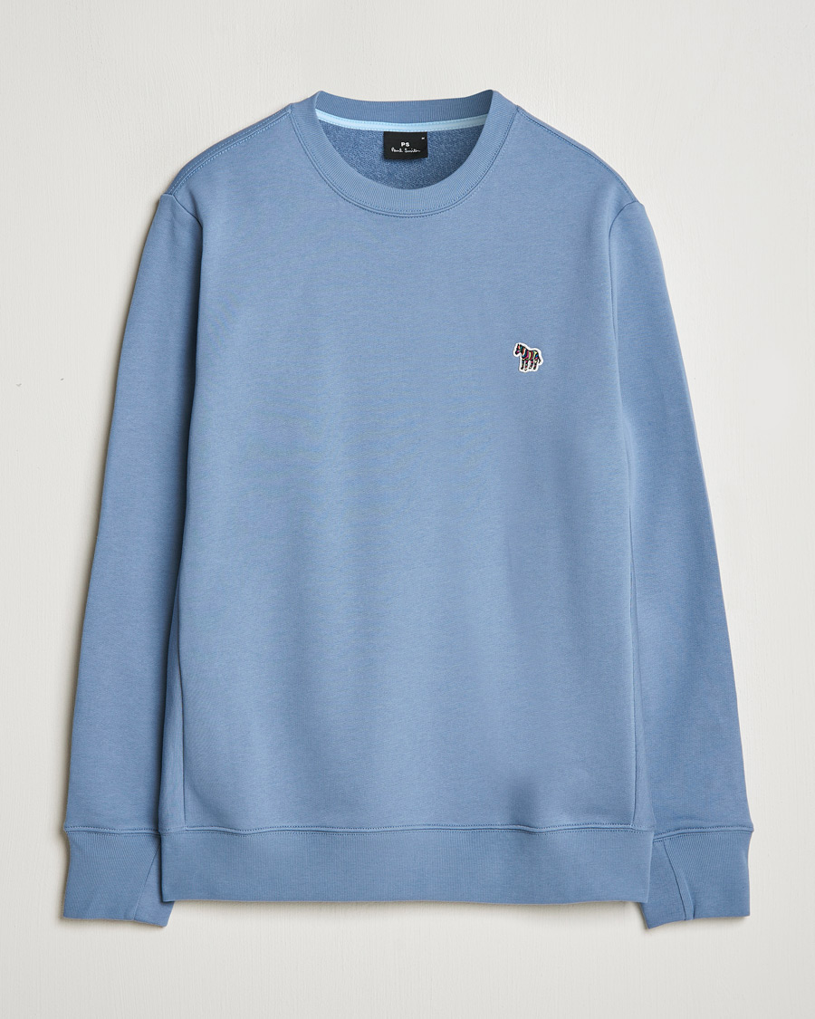 Heren | Truien | PS Paul Smith | Zebra Organic Cotton Sweatshirt Blue