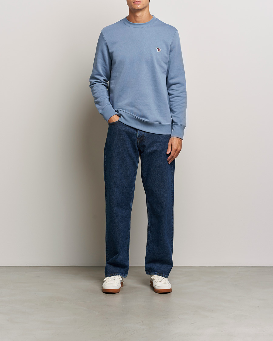 Heren | Truien | PS Paul Smith | Zebra Organic Cotton Sweatshirt Blue