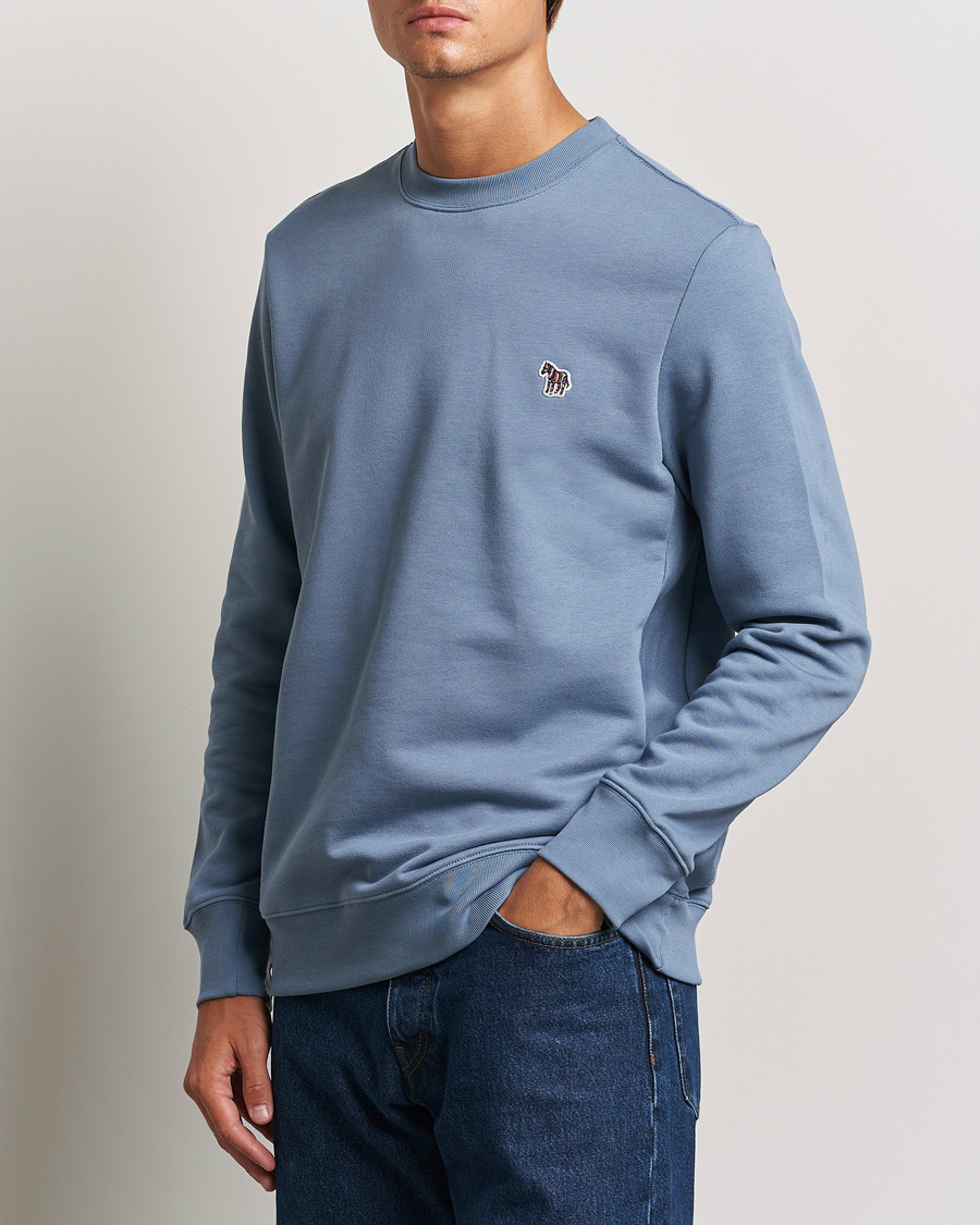 Heren | Truien | PS Paul Smith | Zebra Organic Cotton Sweatshirt Blue