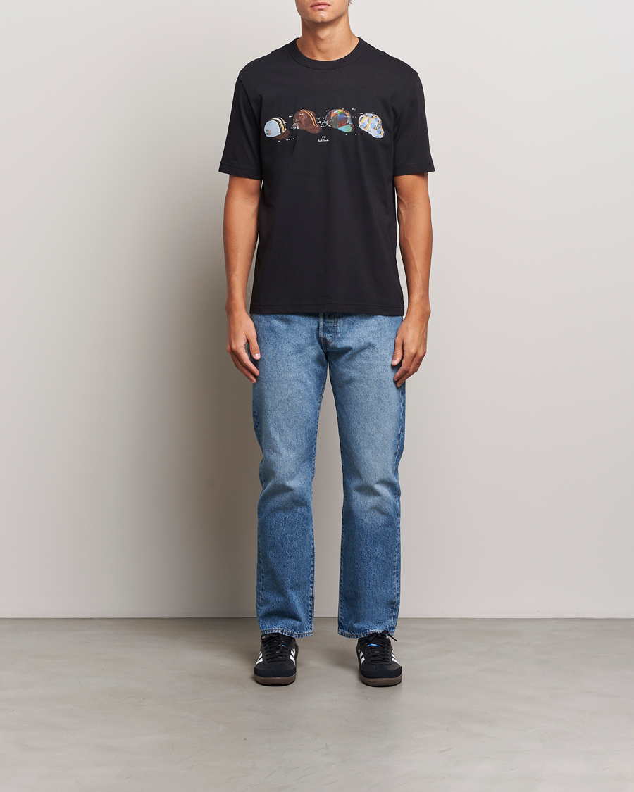 Heren | T-shirts | PS Paul Smith | Cycling Caps Crew Neck T-Shirt Black