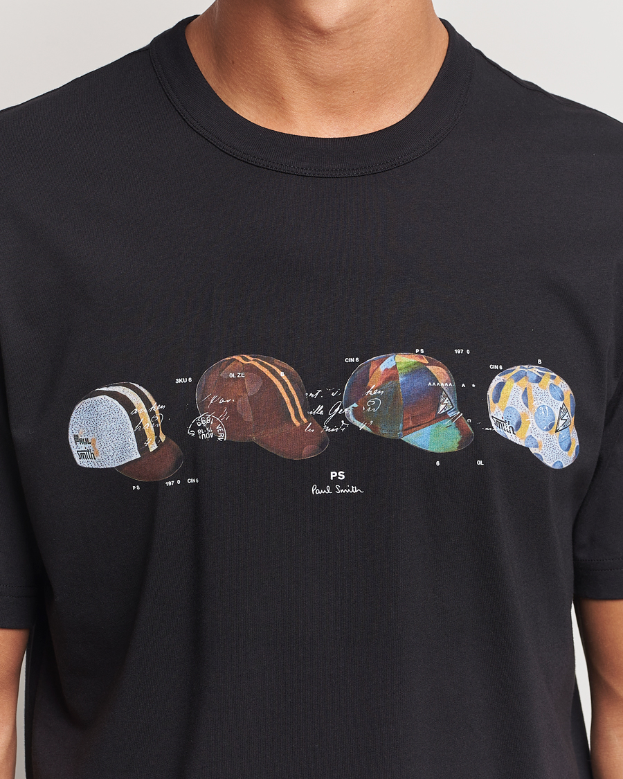 Heren | T-shirts | PS Paul Smith | Cycling Caps Crew Neck T-Shirt Black