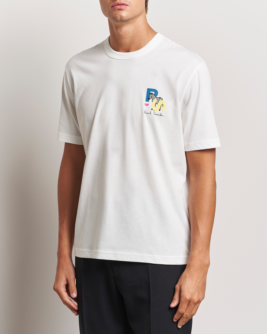 Heren | T-shirts | PS Paul Smith | PS Zebra Crew Neck T-Shirt White