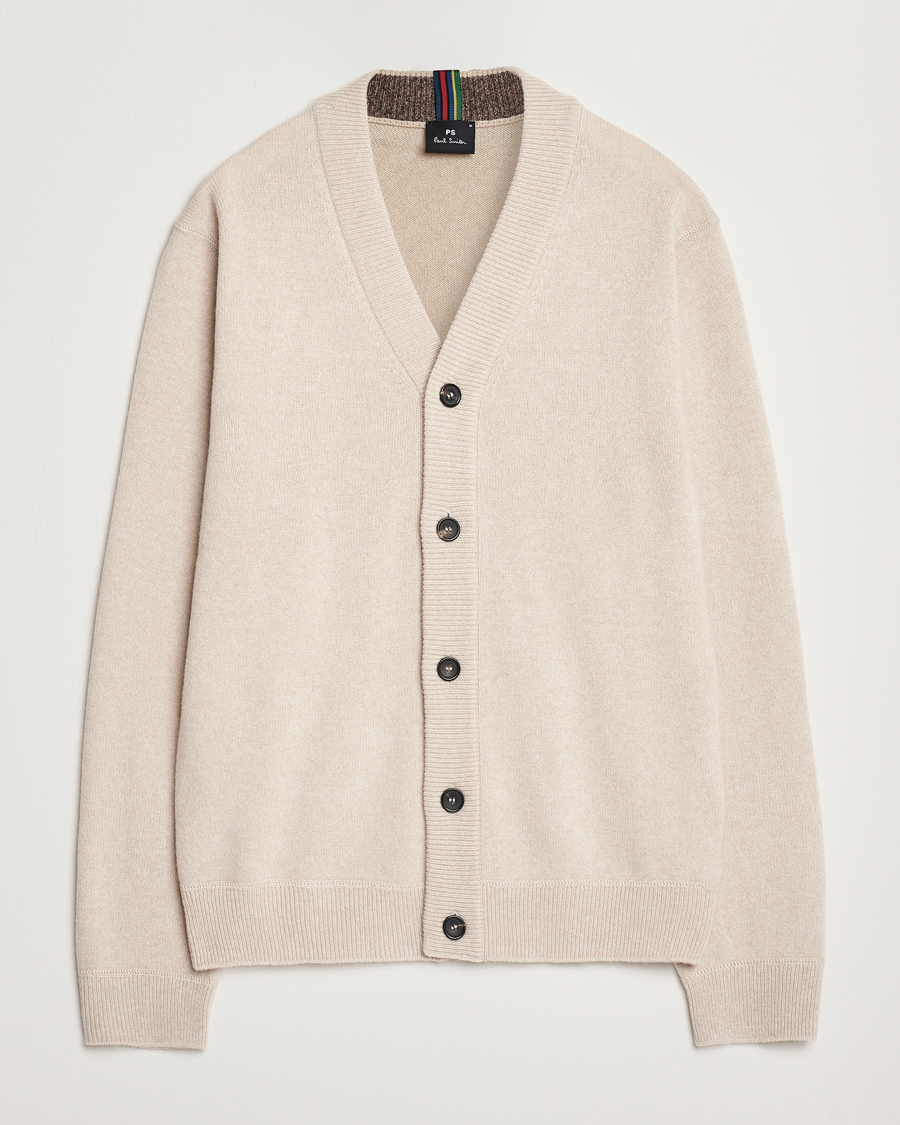 Heren | Truien | PS Paul Smith | Merino Wool Cardigan Off White